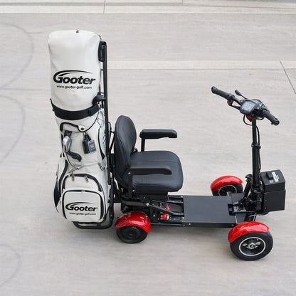 GOOTER E-CadCruiser Pro with seat and golf bag