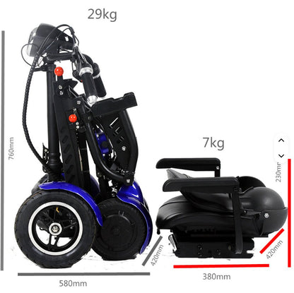 Electric golf cart with seat, foldable – GOOTER E-CadCruiser Pro