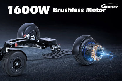 Grafik zum 1600-Watt-Motor des GOOTER E-CadPro
