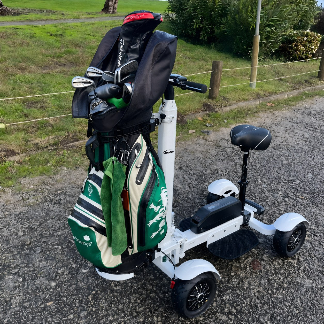 GOOTER Ecad SeatStand 3.0 im Gelände – 10-Zoll-Luftreifen und 15 cm Bodenfreiheit