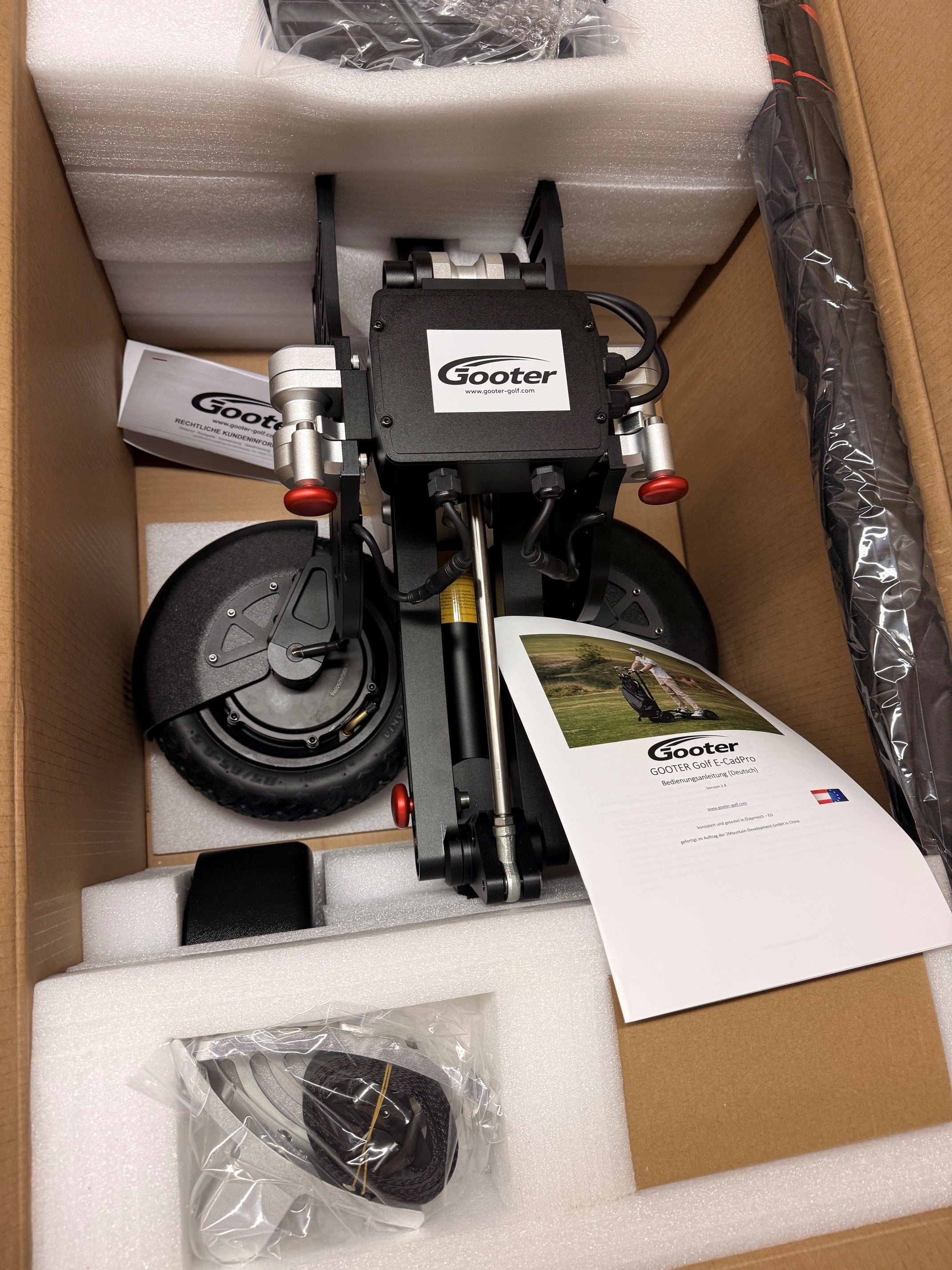 GOOTER Unboxing — vormontiert in der Originalverpackung